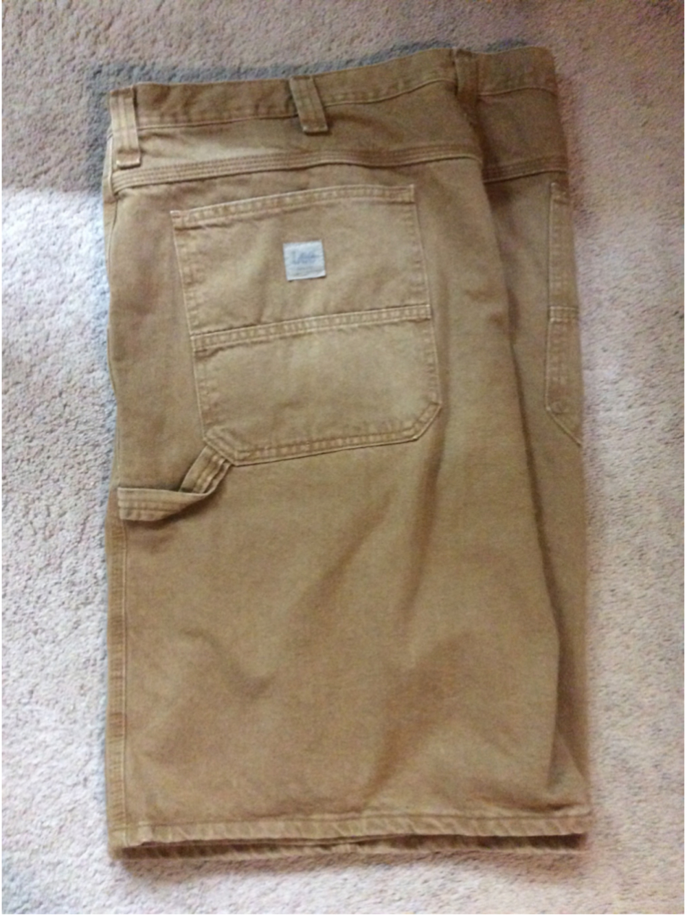 Men's Lee Cargo Pants Waist 46 Brown